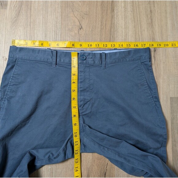 J Crew Size 34X33 Flex Chino Pants Driggs Blue Slim Fit Stretch Preppy - Picture 9 of 10